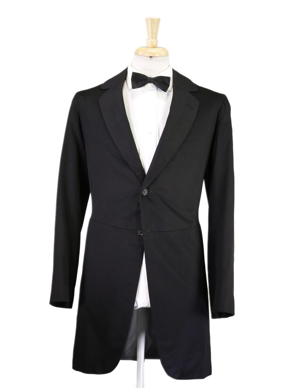 Vintage 1912 Victorian Era 2-Btn Wool Dinner Tails Formal Blazer Jacket 36R
